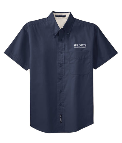 Short Sleeve Easy Care Shirt - Navy