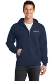 Core Fleece Full-Zip Hooded Sweatshirt - Navy