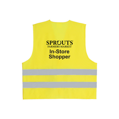 In-Store Shopper Safety Vest- Yellow