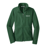 Women's Full-Zip Fleece Jacket - Forest Green