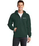 Core Fleece Full-Zip Hooded Sweatshirt - Dark Green